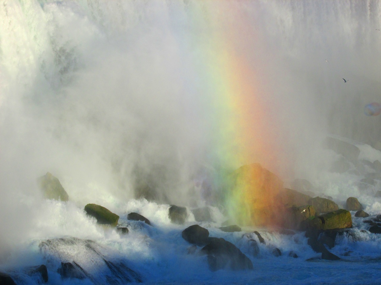 niagara falls rainbow waterfall free photo
