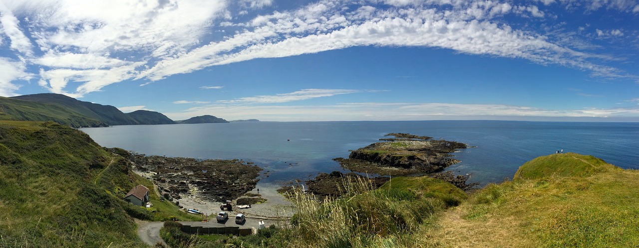 niarbyl isle of man panoramic free photo