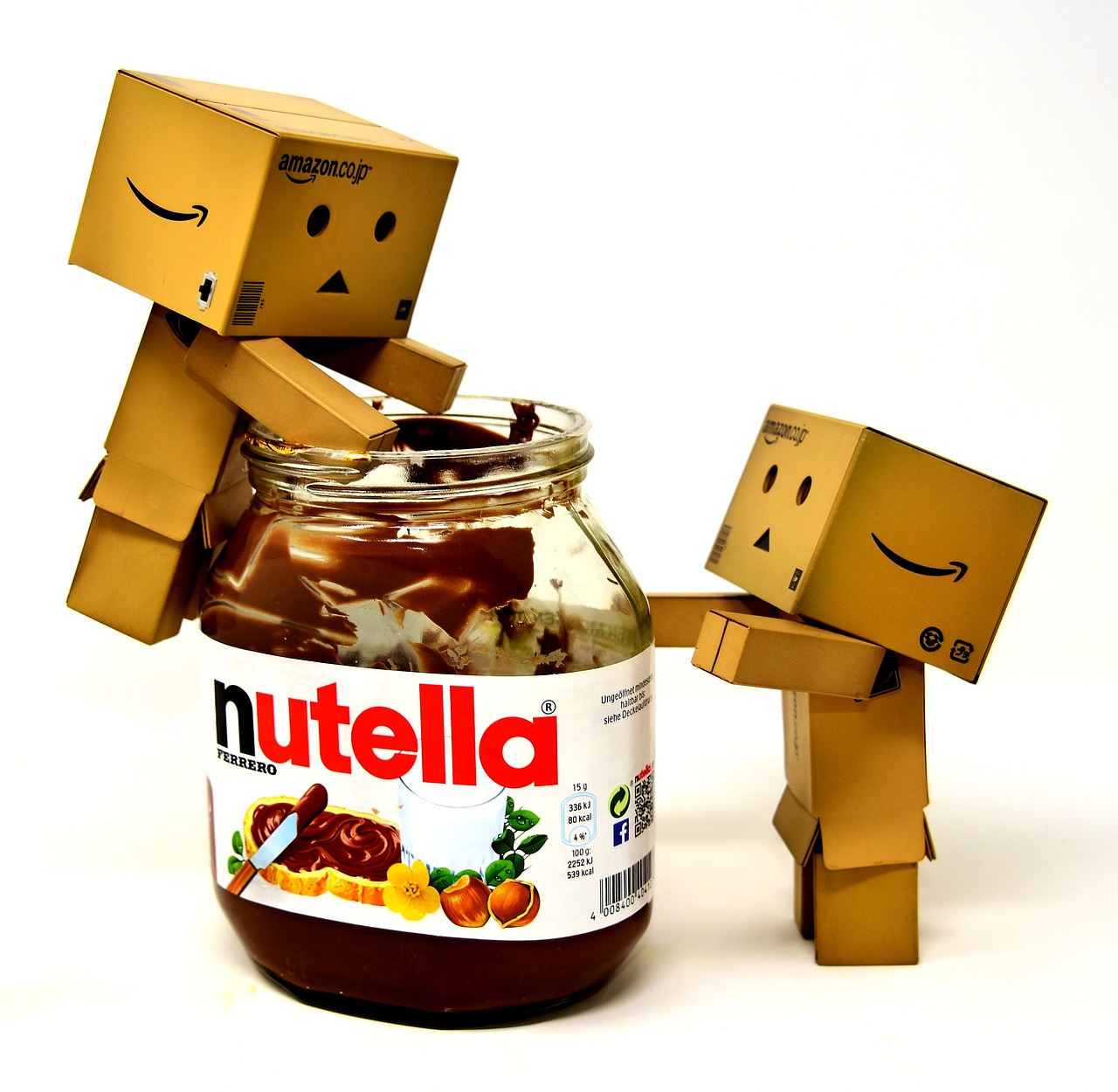 nibble nutella danbo free photo