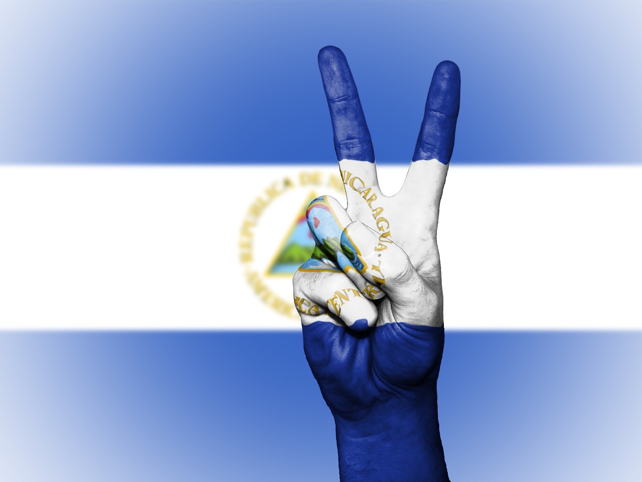 nicaragua peace hand free photo