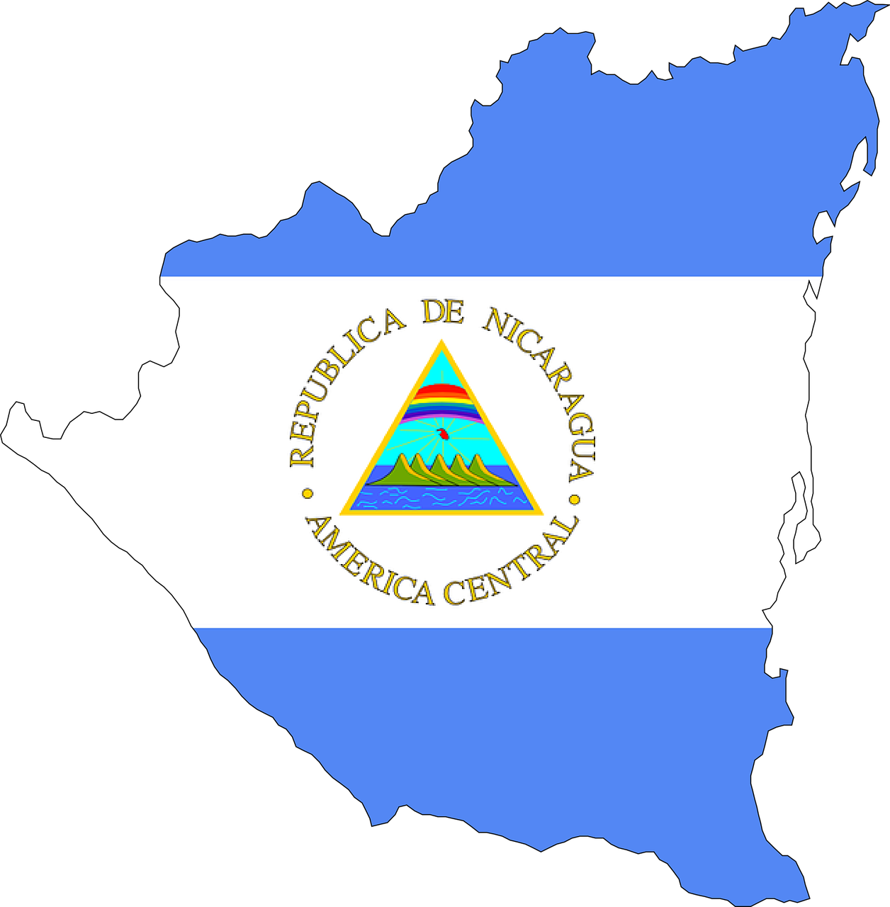 nicaragua central america flag free photo
