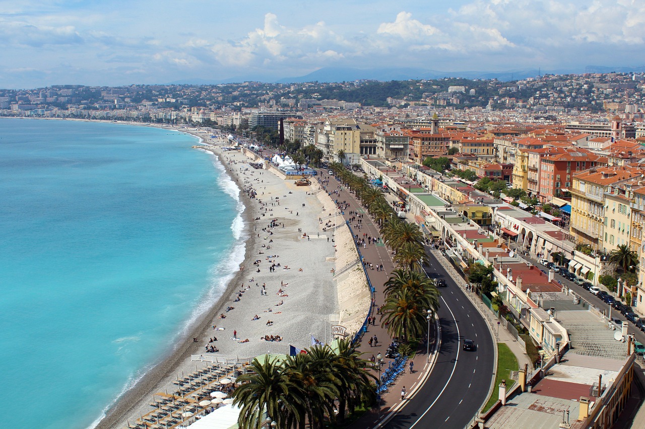 nice south of france big city free photo