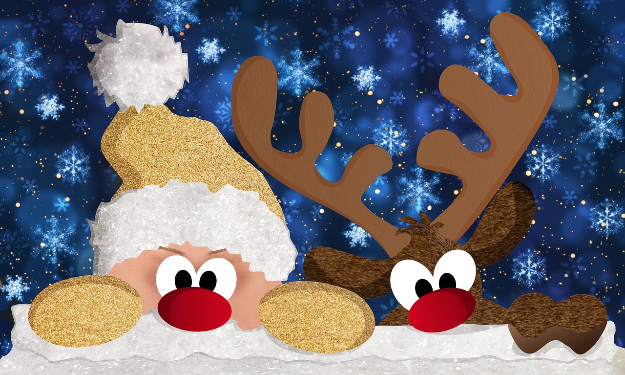 nicholas  reindeer  christmas motif free photo