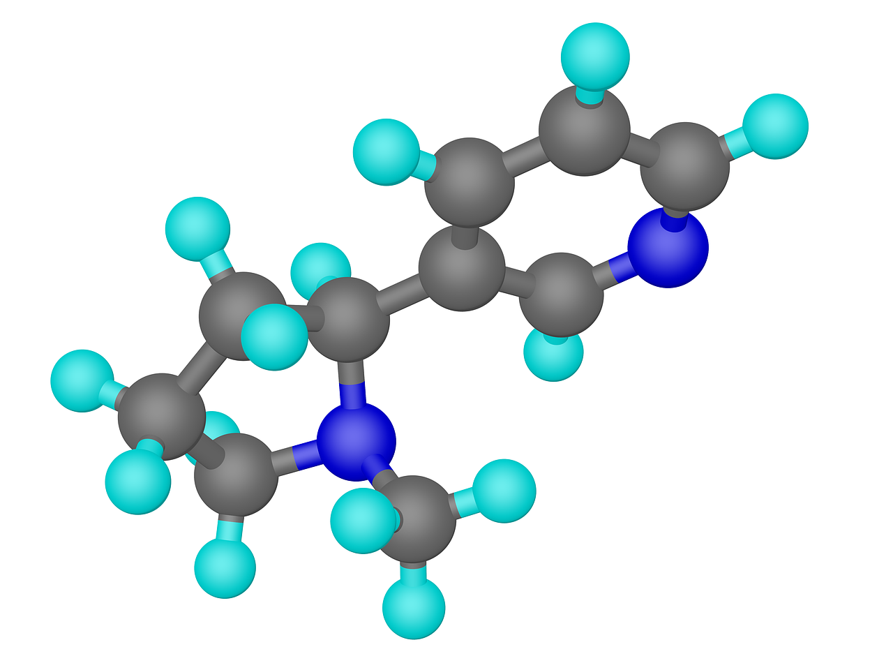 nicotine molecule tobacco free photo