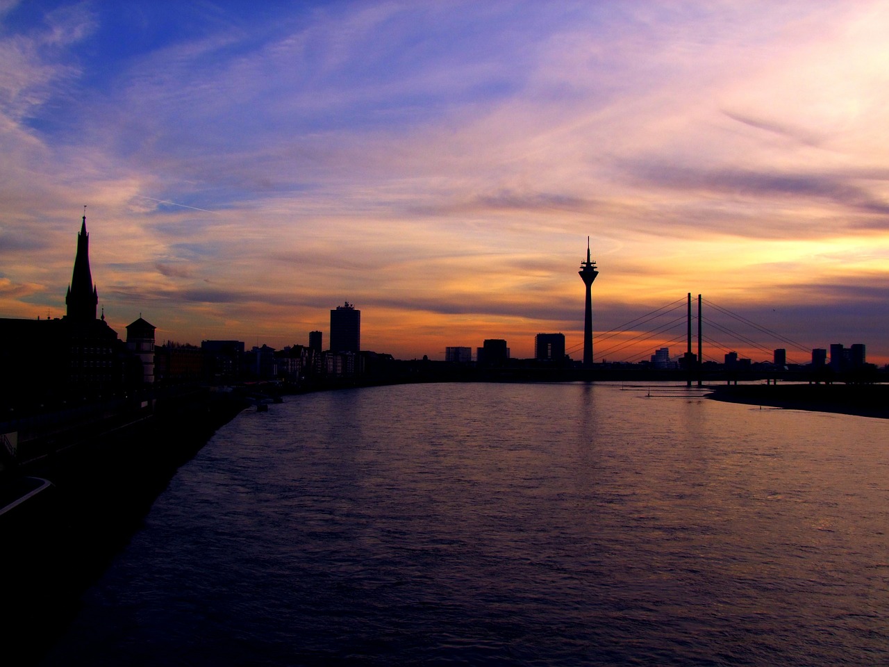 niederrhein evening sunset free photo