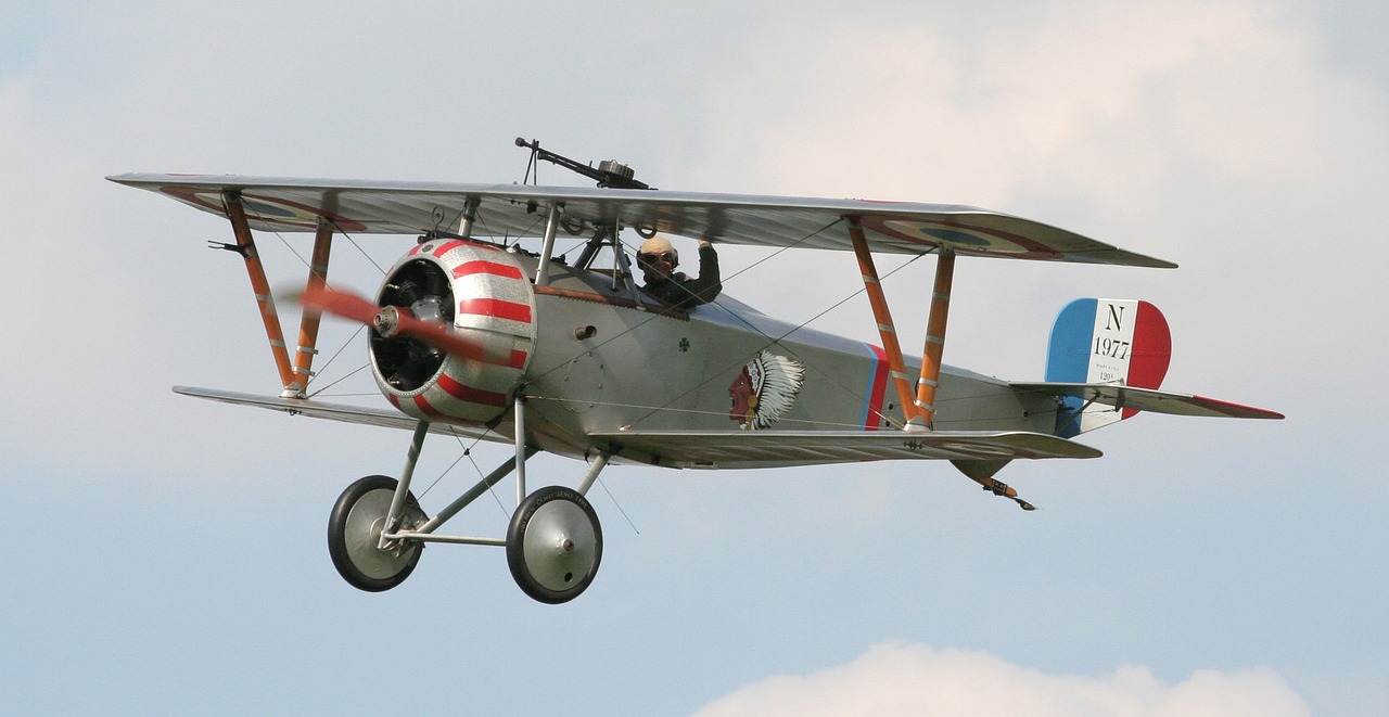 nieuport 17 biplane fighter french free photo
