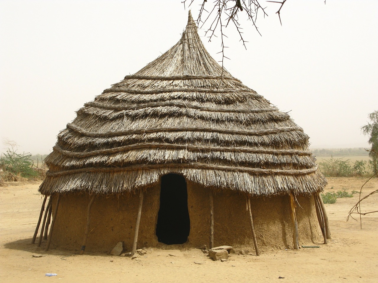 niger africa hut free photo
