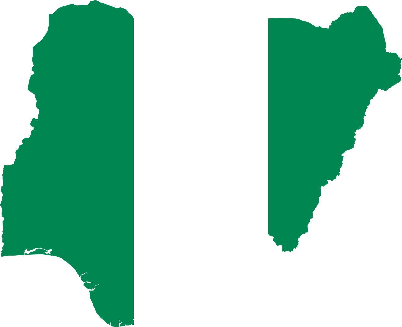 nigeria flag map free photo