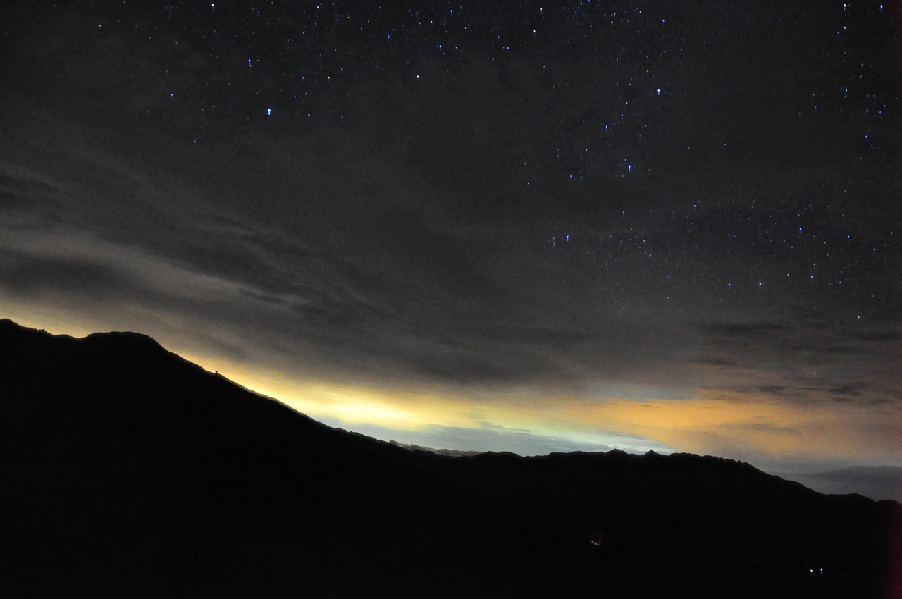 night sky cloud free photo