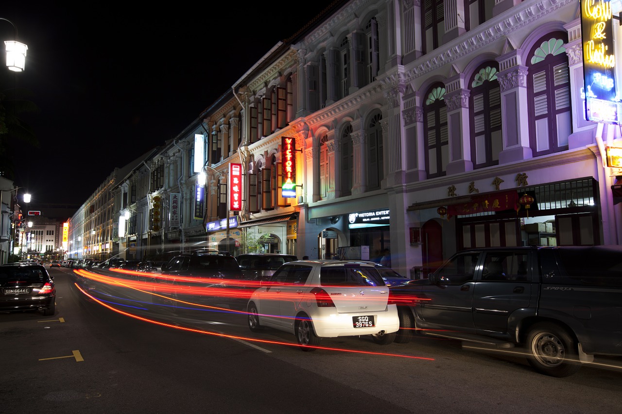 night long exposure city free photo