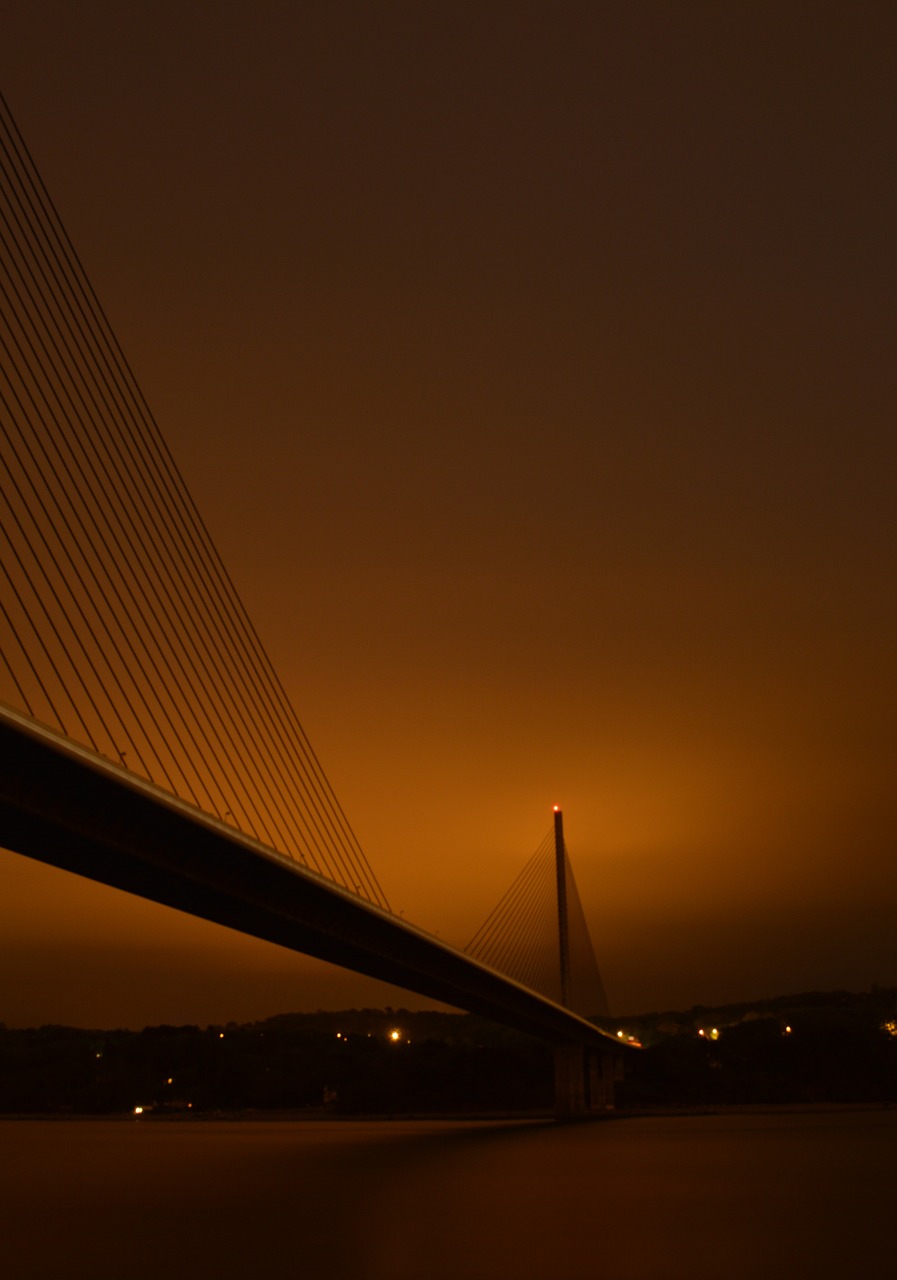 night long exposure bridge free photo