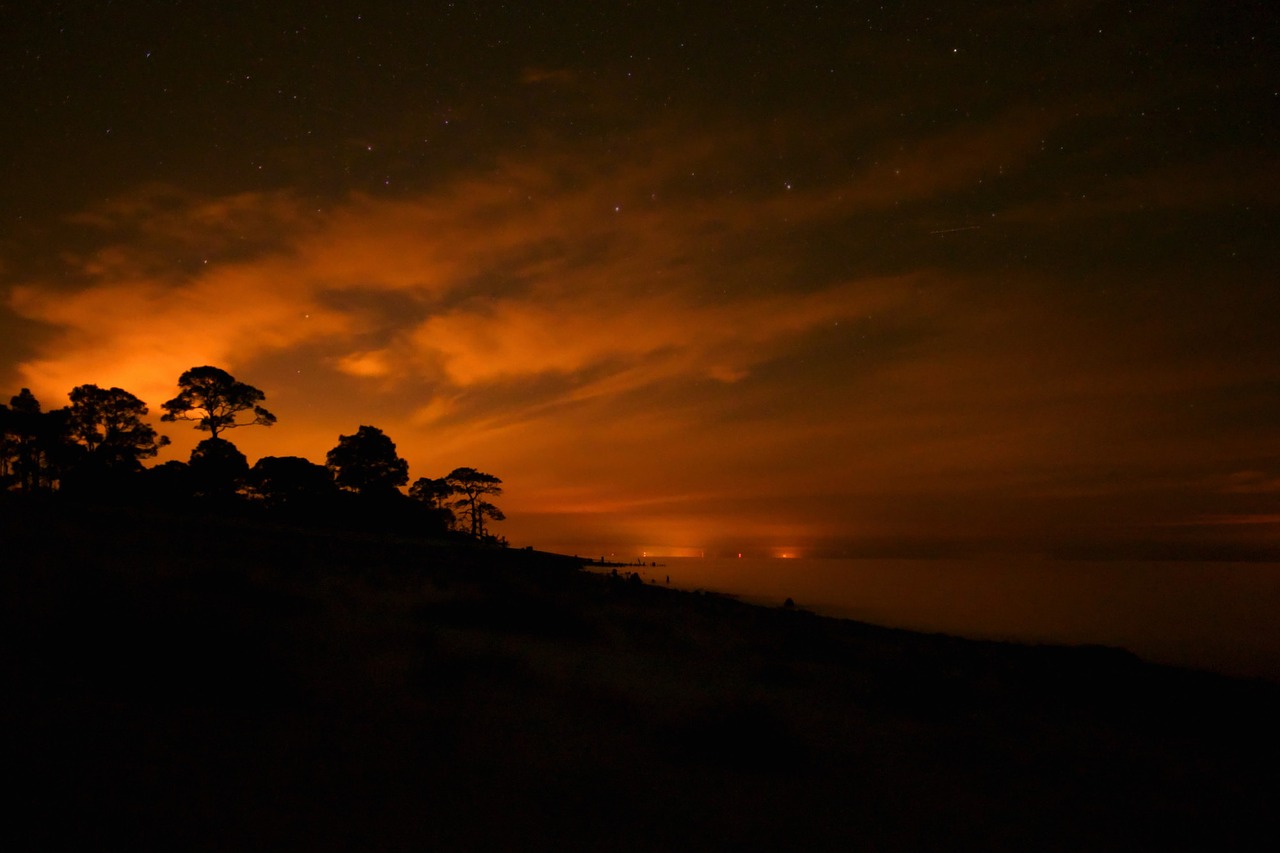 night dusk florida free photo