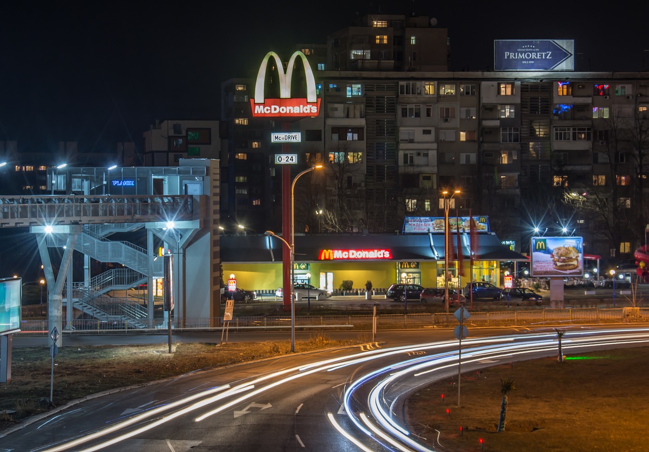 night traffic bulgaria free photo