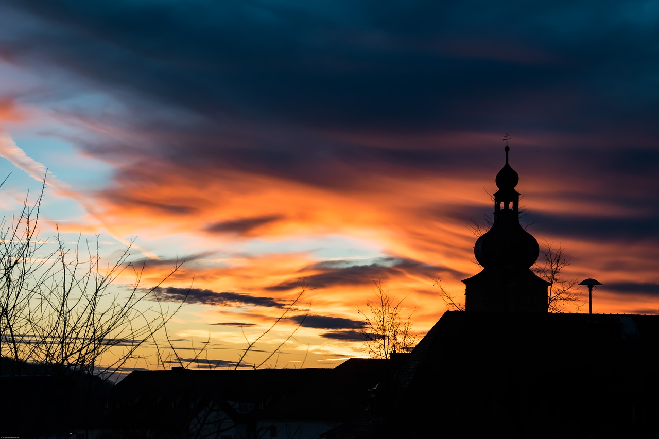 night clouds sunrise free photo