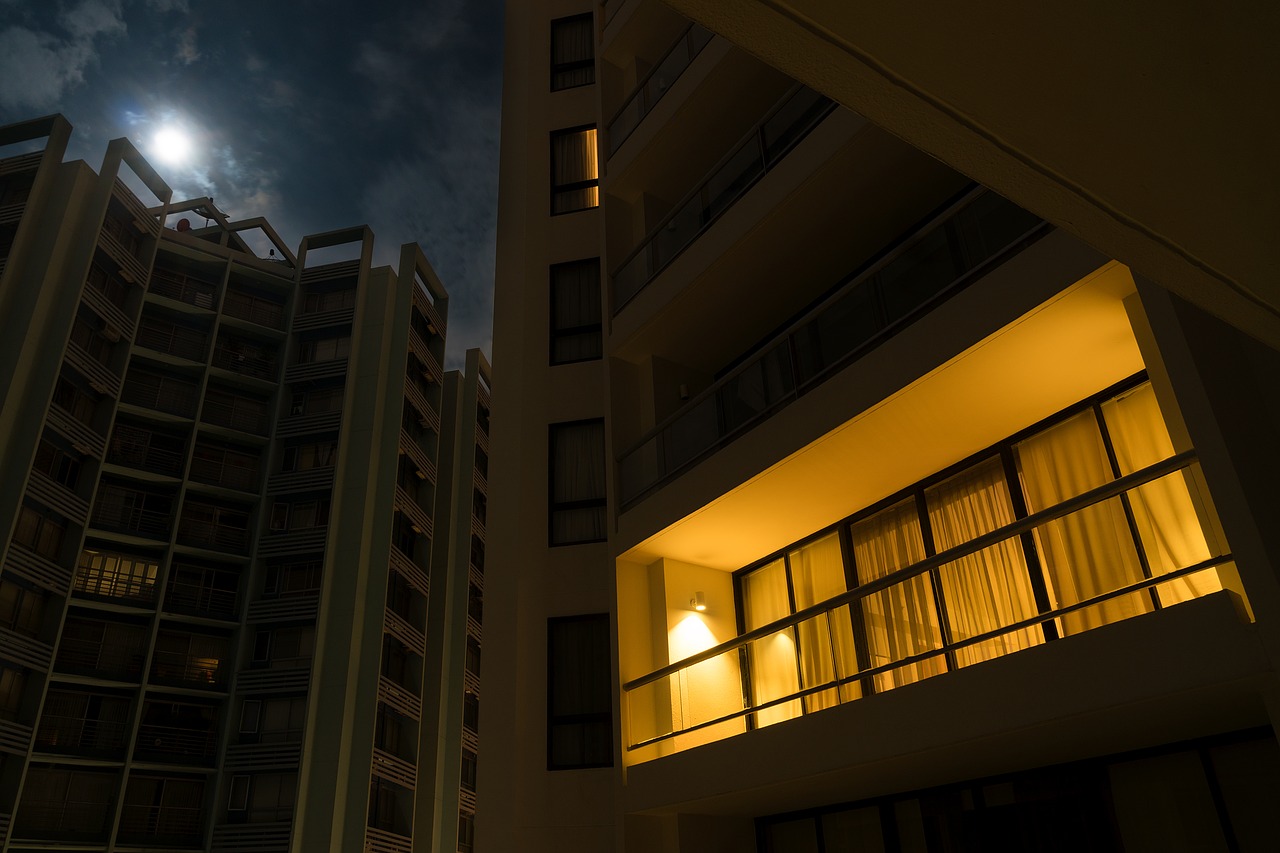 night light apartment free photo