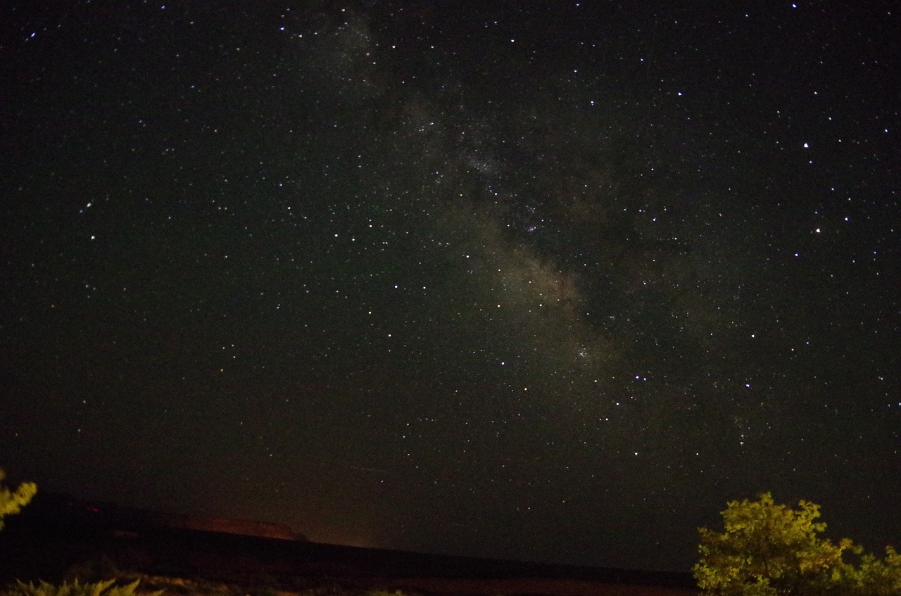 night sky stars free photo