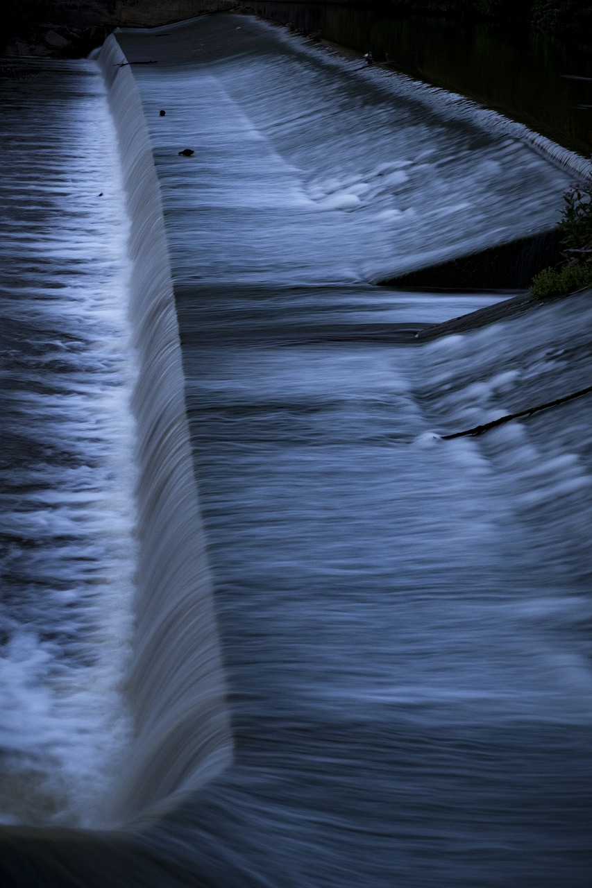 night water river free photo