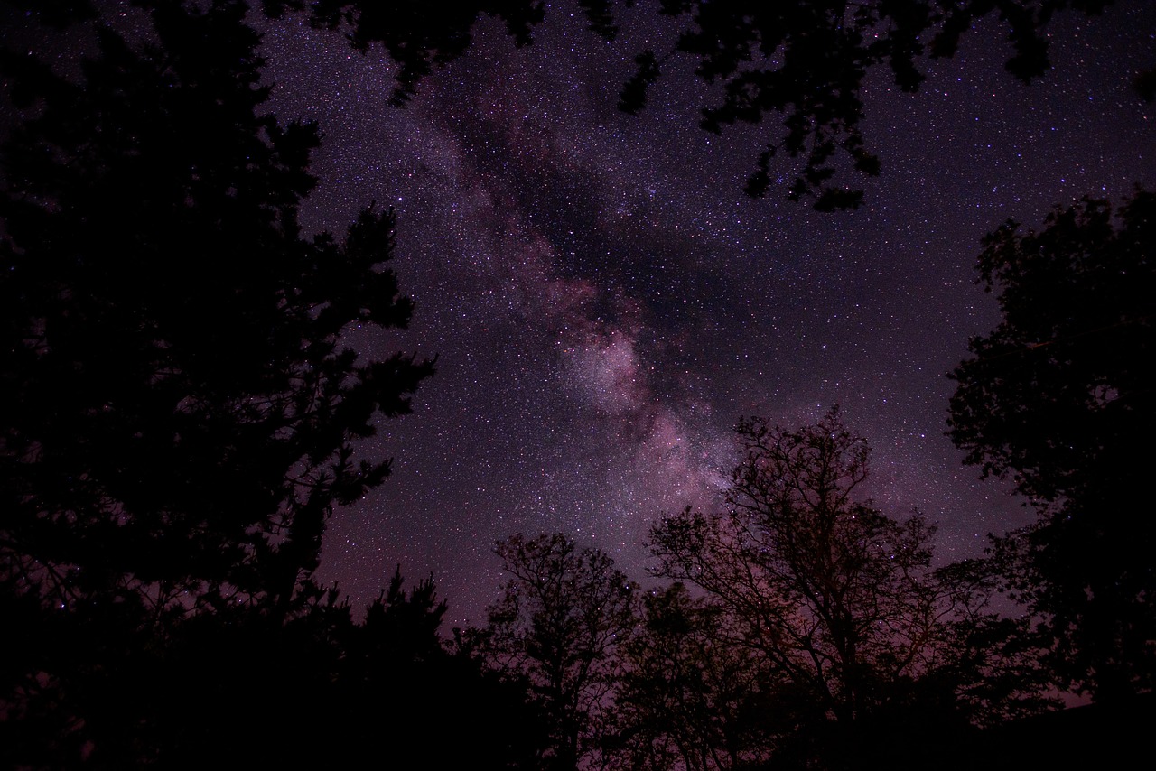 night sky stars free photo