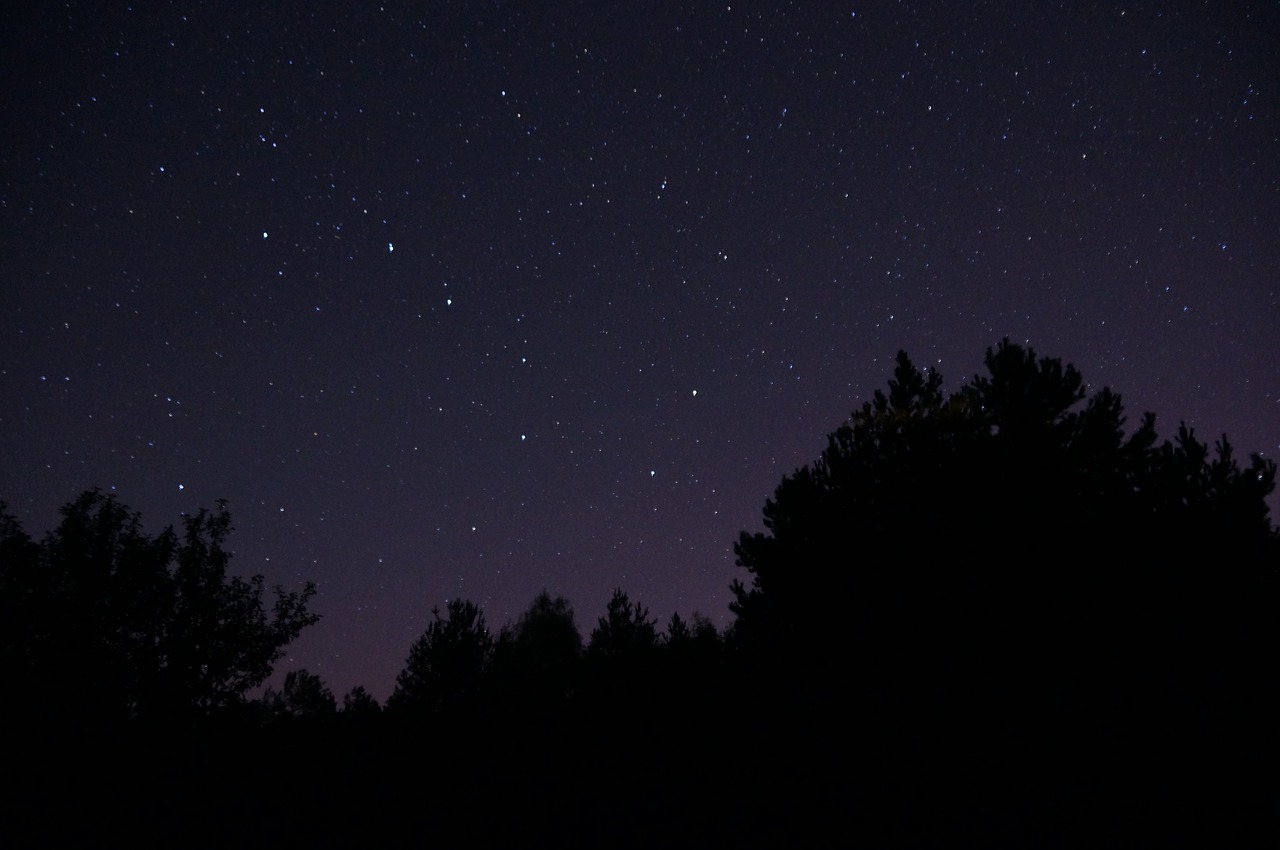 night sky stars free photo