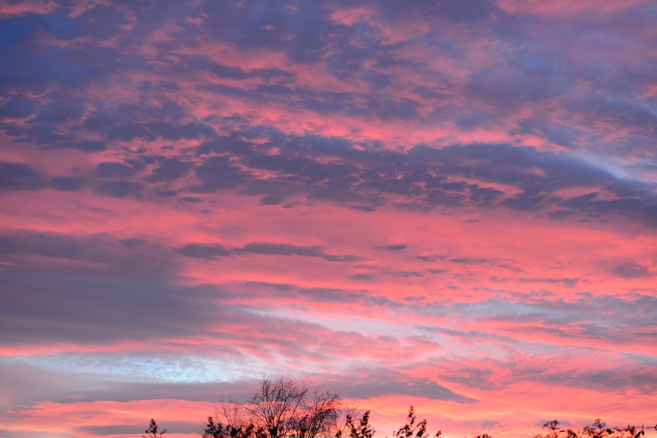 night evening red sky free photo