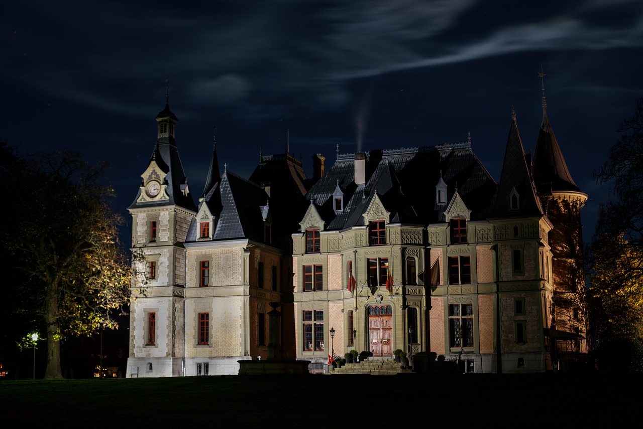 night castle dark free photo
