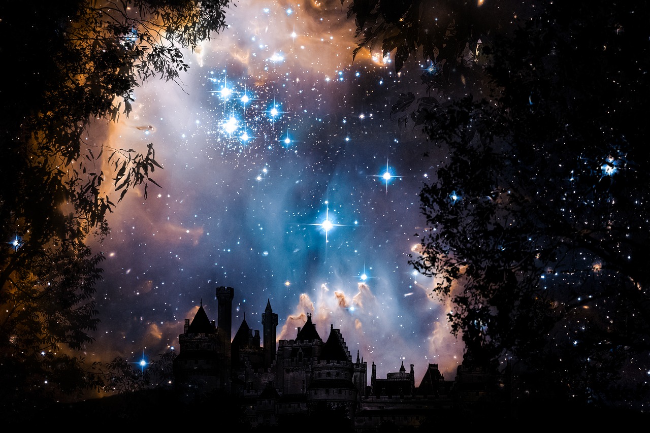 night sky star free photo