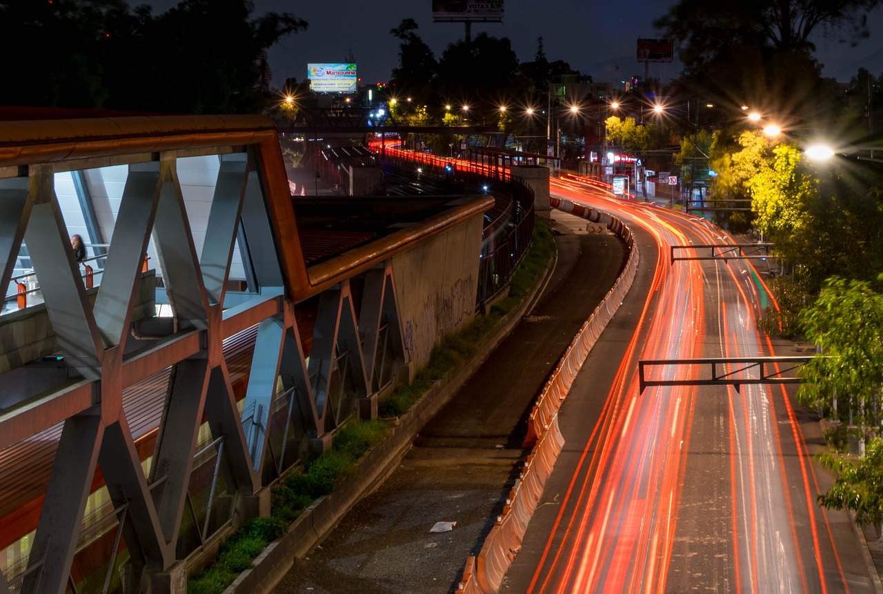 night  dark  road free photo