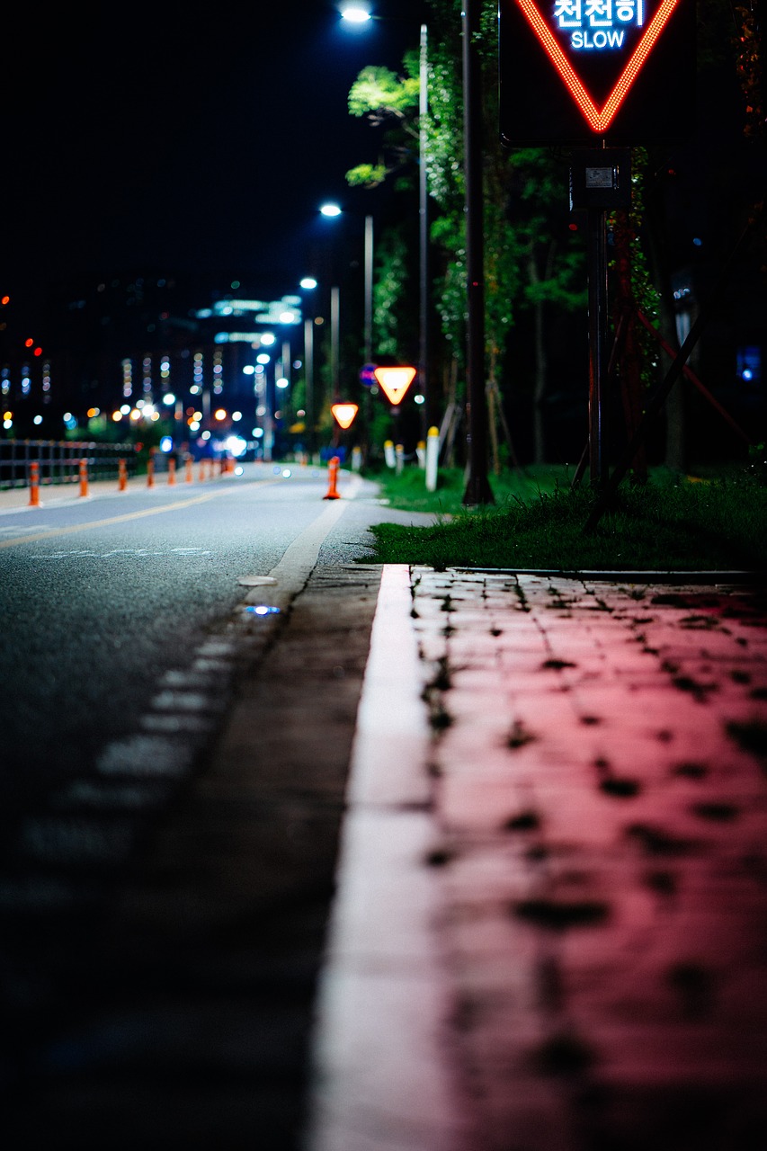 night  street  sign free photo