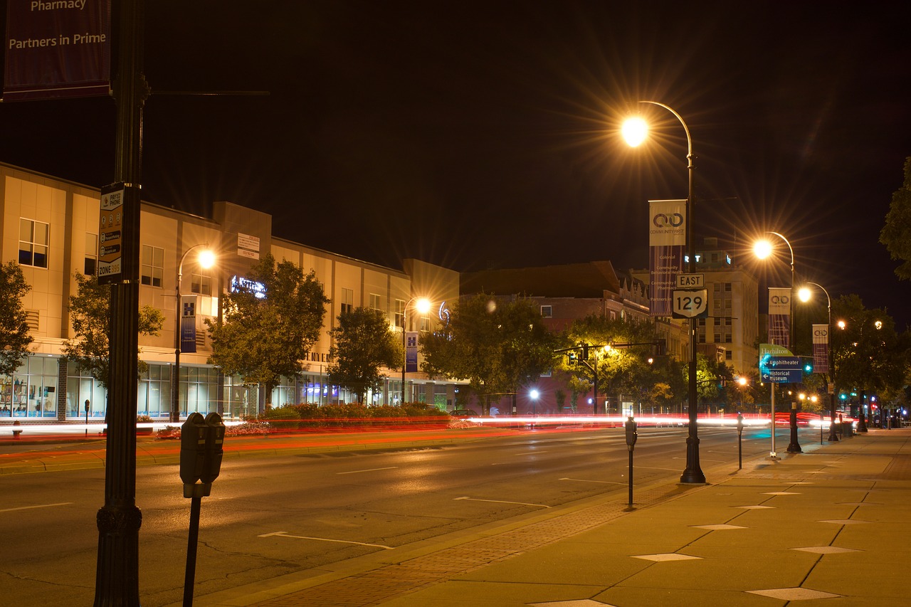 night  light  city free photo