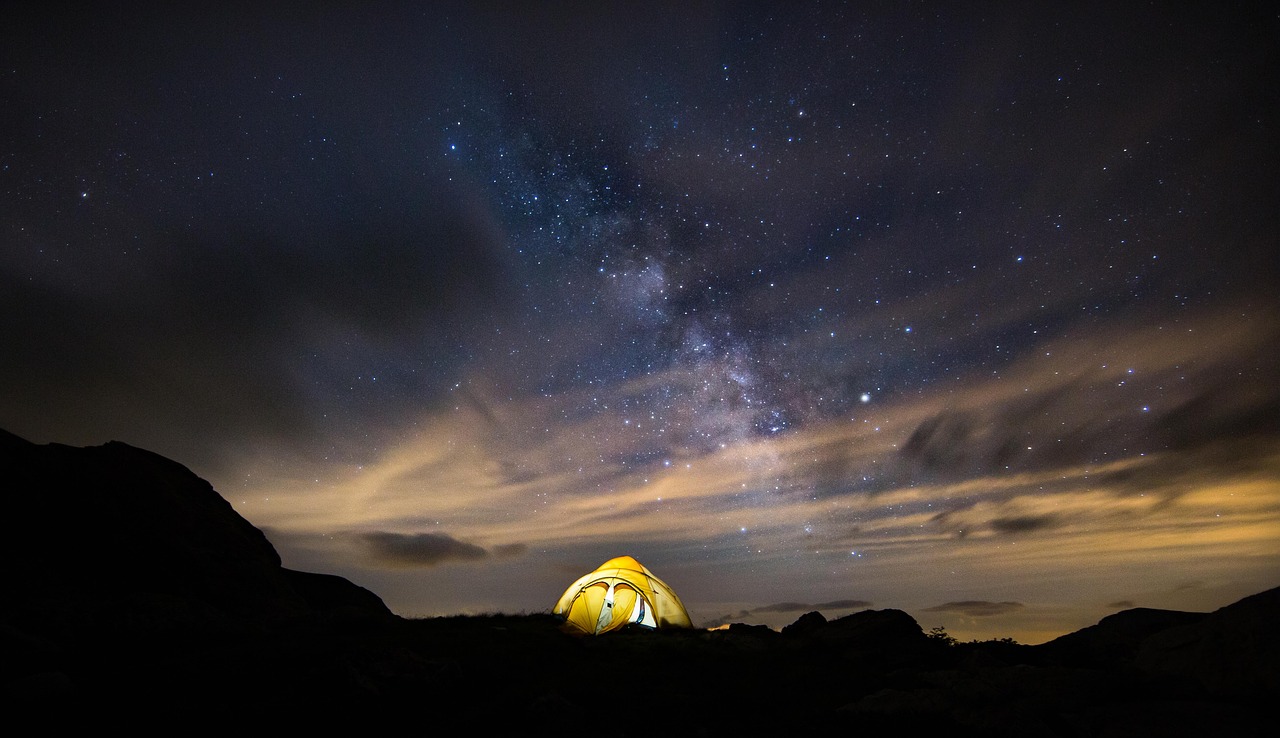 night  stars  milkyway free photo