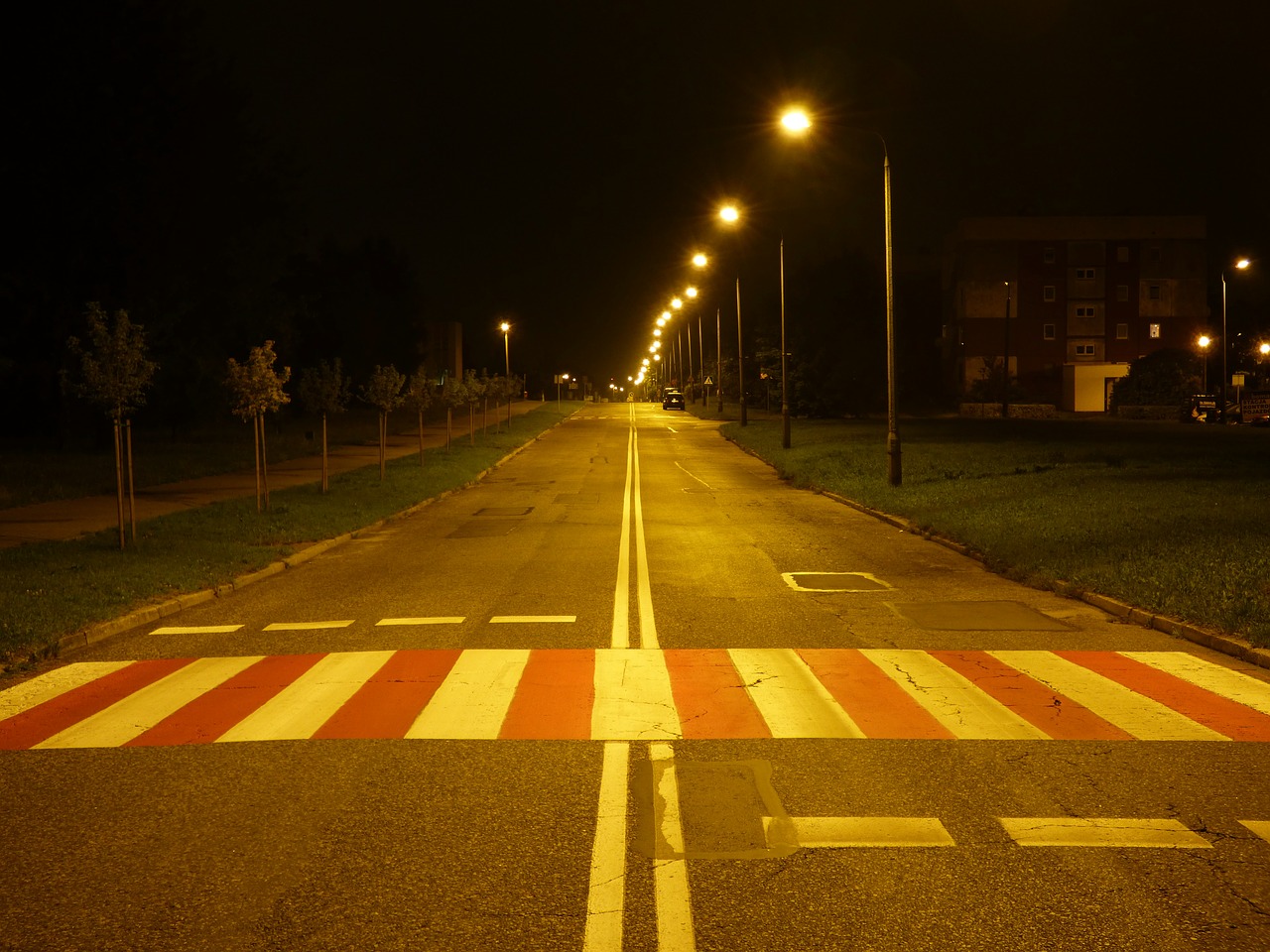 night street way free photo