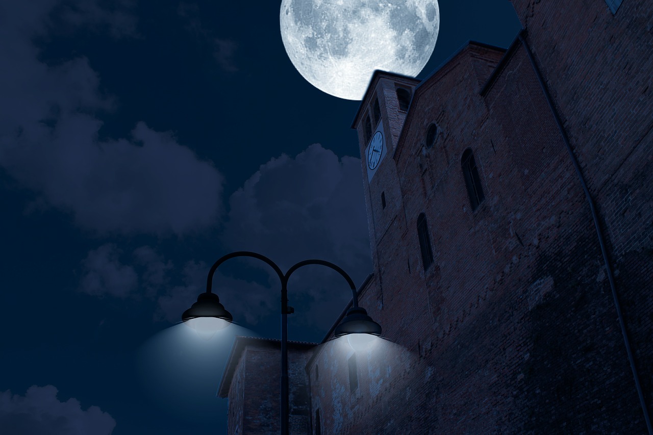 night luna sky free photo
