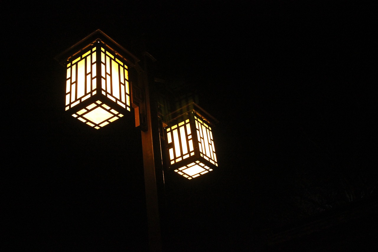 night street lamp china free photo