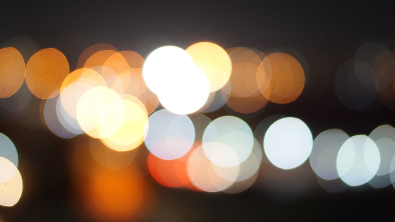 night light bokeh free photo