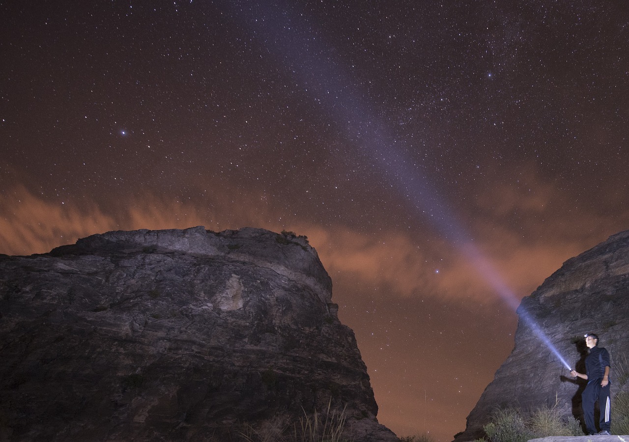 night sky light free photo