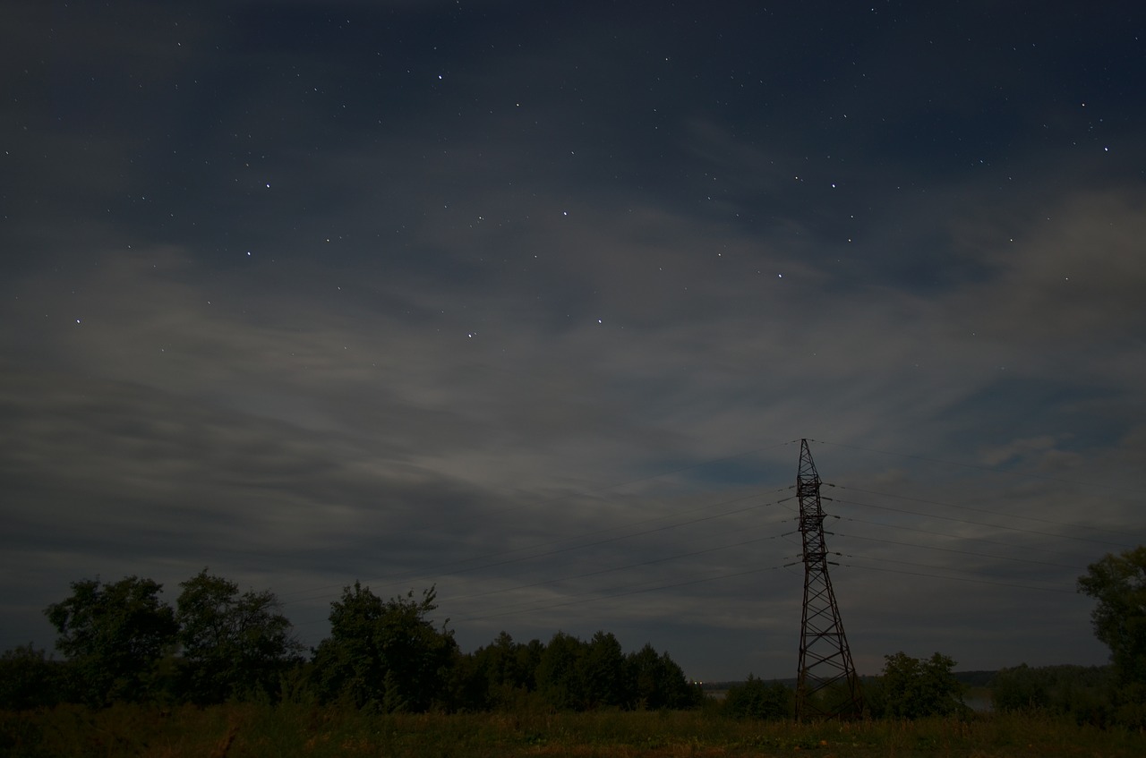 night stars tower free photo