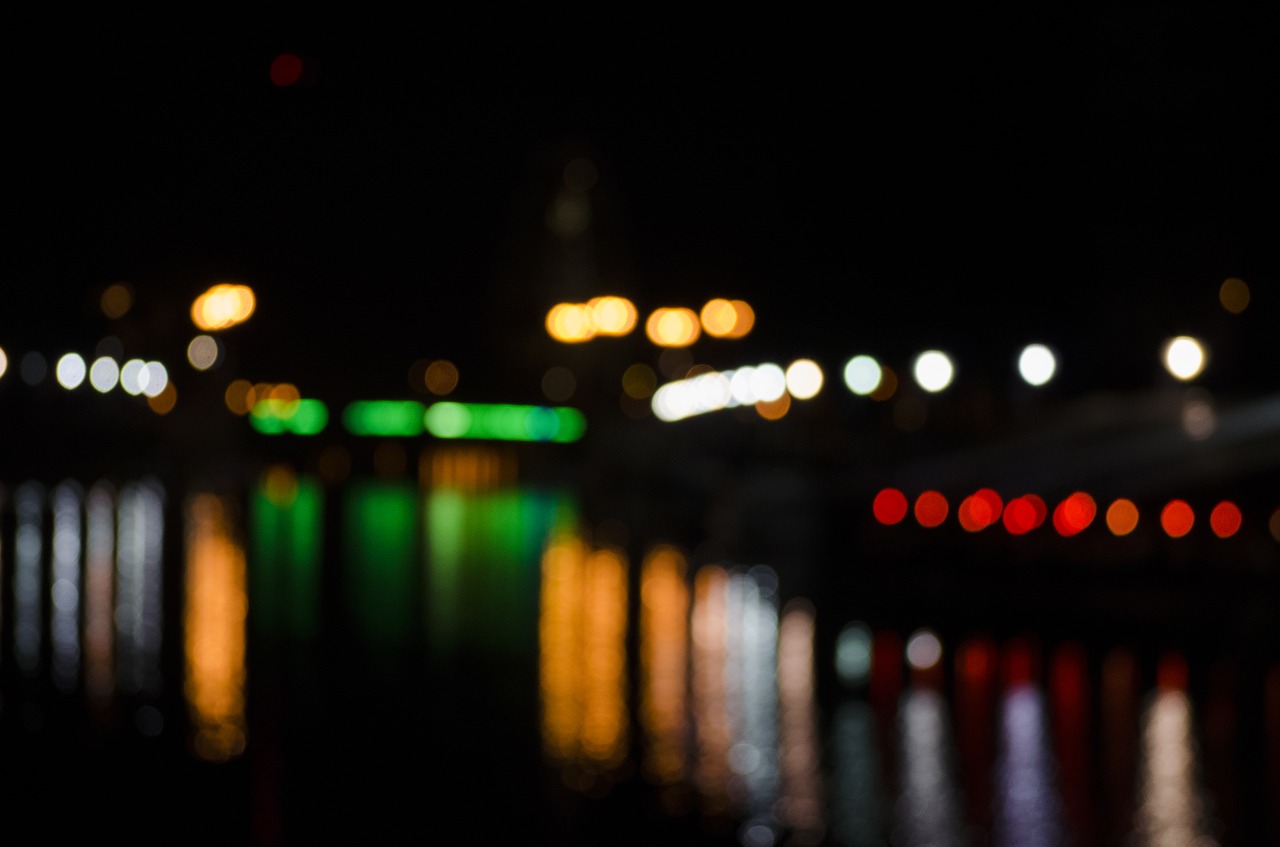 Night lights,night,abstract,background,blurry lights - free image from  