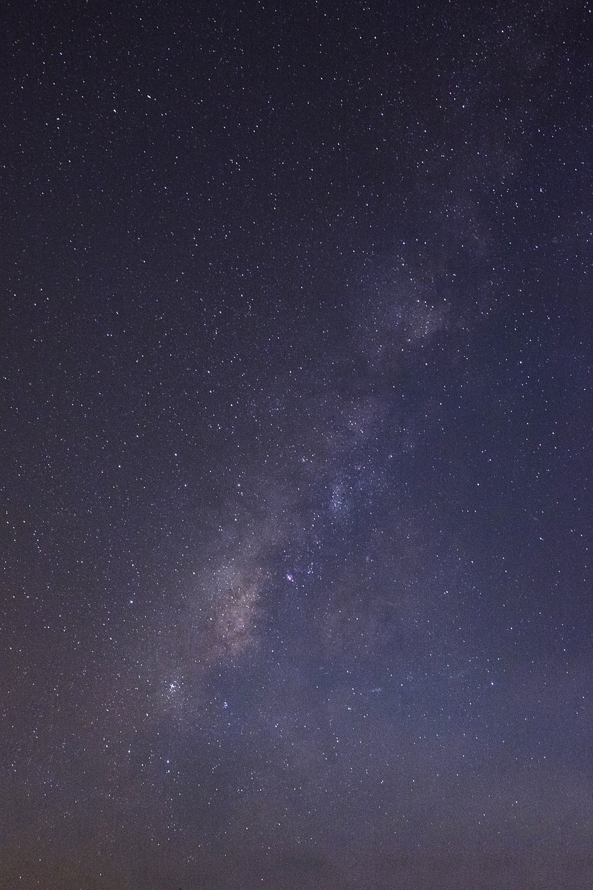night sky galaxy space free photo