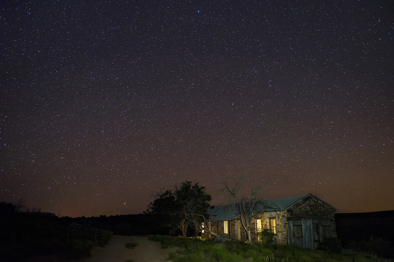 night sky milky way stars free photo