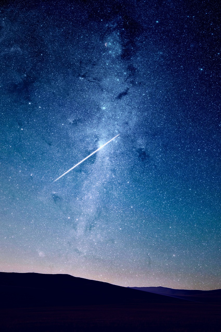 night sky stars long exposure free photo