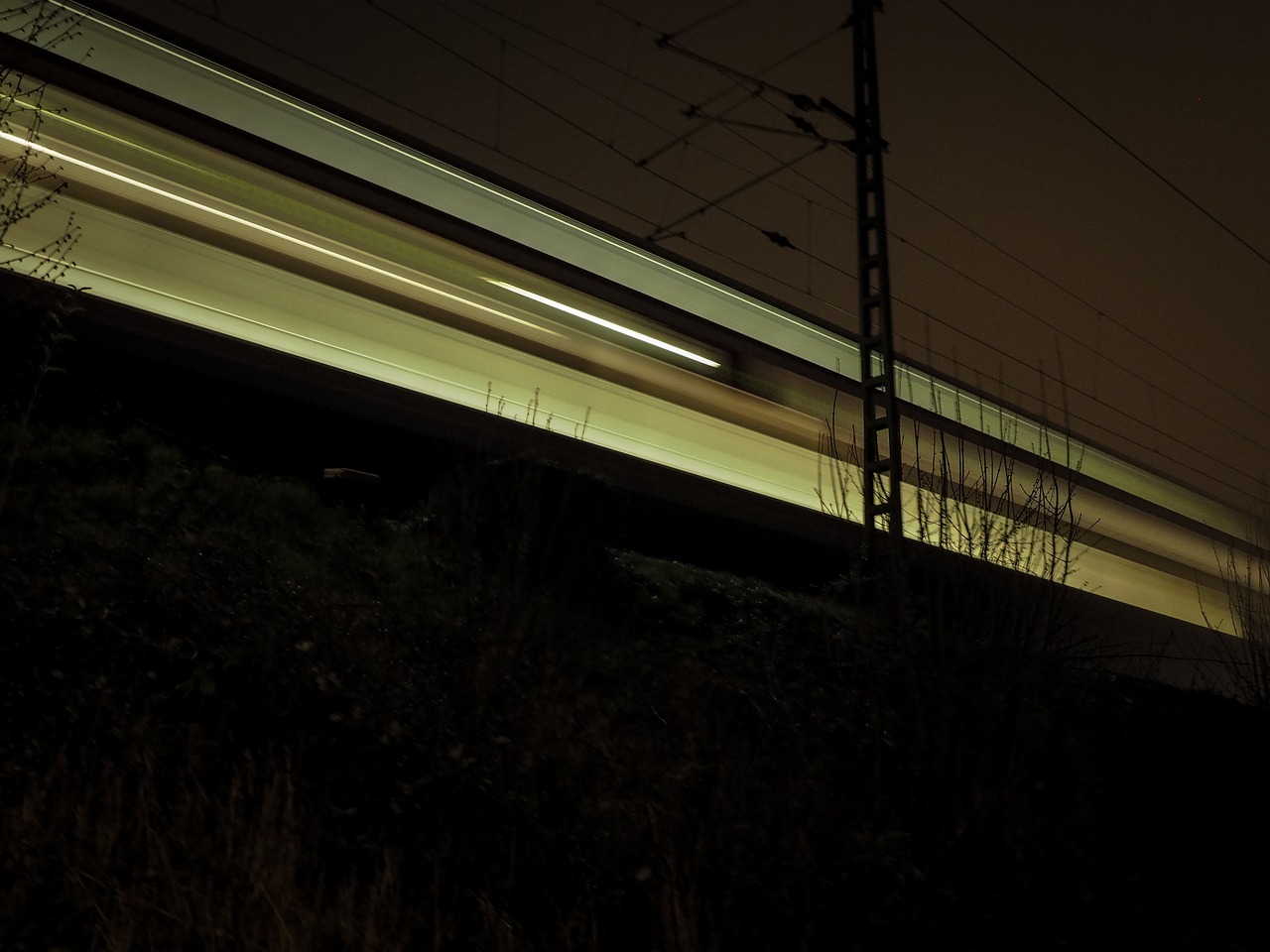 night train train level crossing free photo