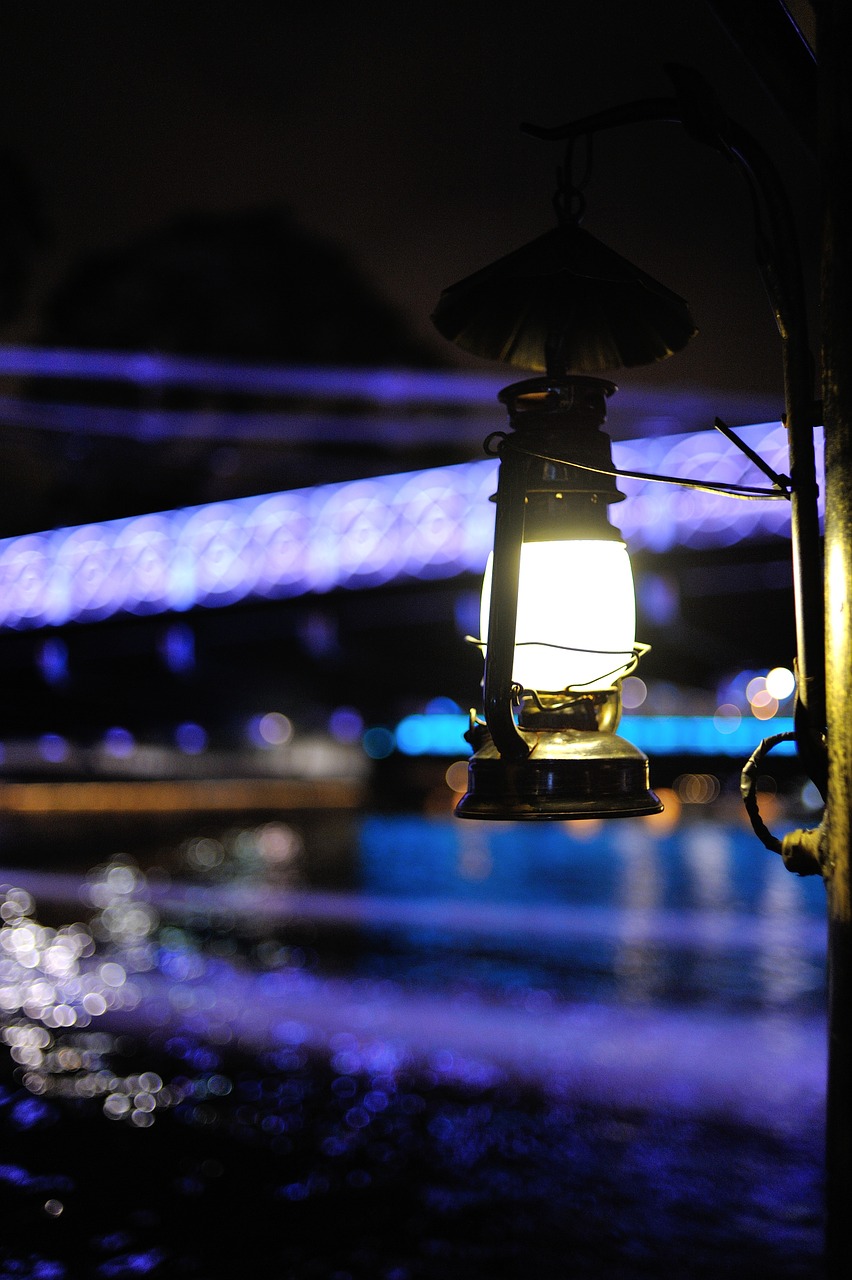 night view small fresh bokeh free photo