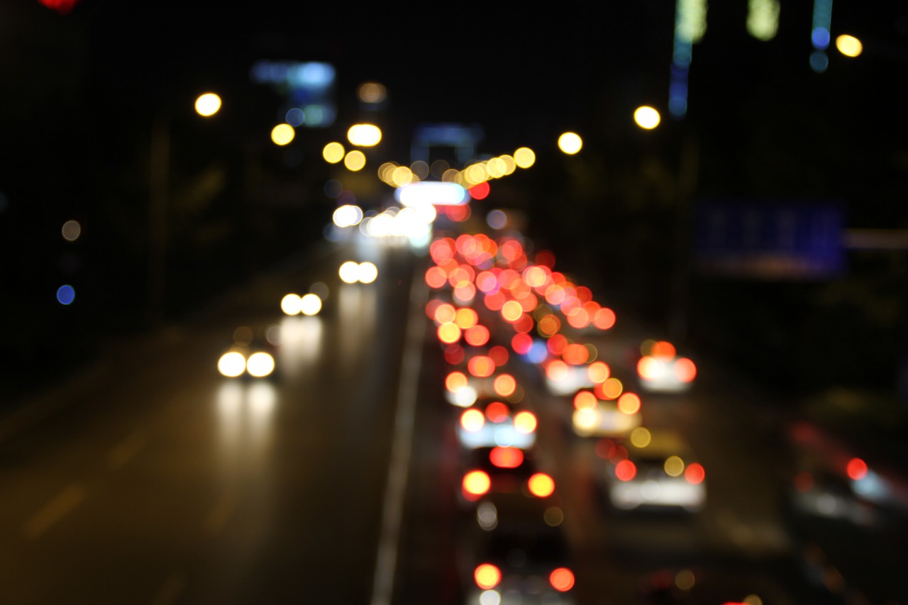 night view delay street free photo