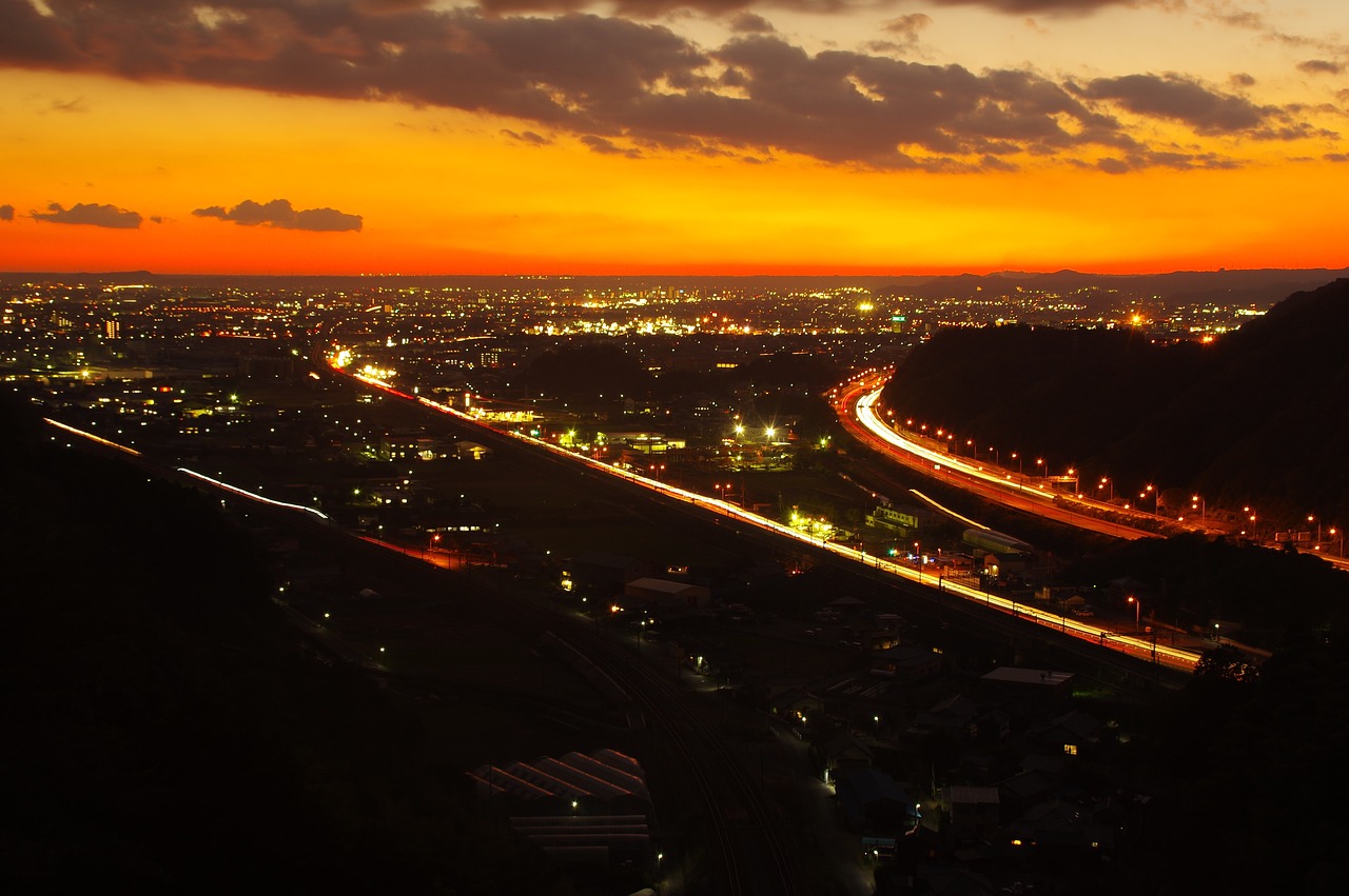 night view landscape natural free photo