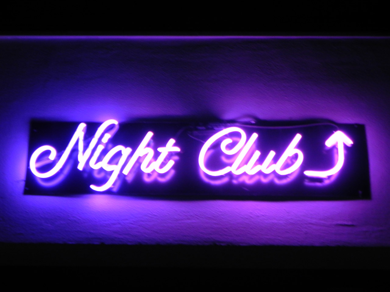 nightclub neon sign free photo