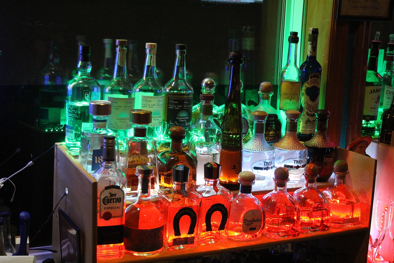 nightlife bar illuminated free photo