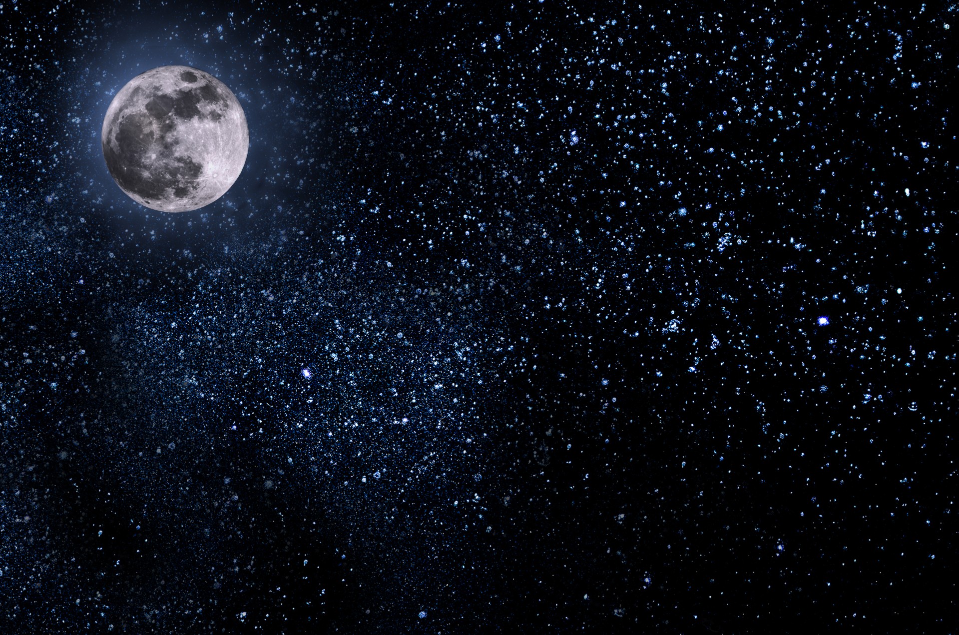 night sky moon free photo