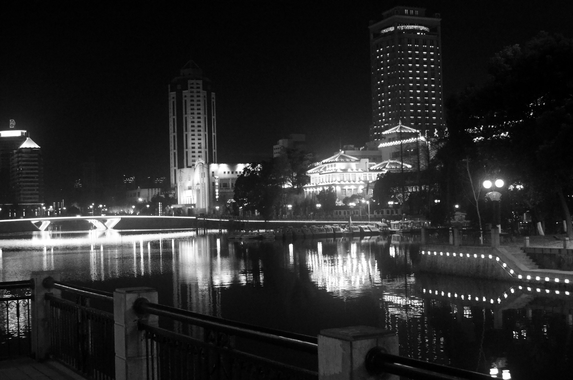 night nightscape city free photo