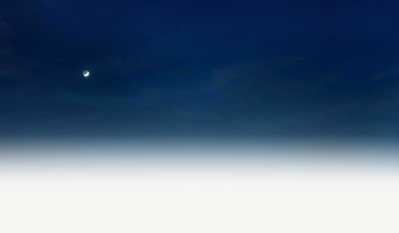 nightsky clear night moon free photo