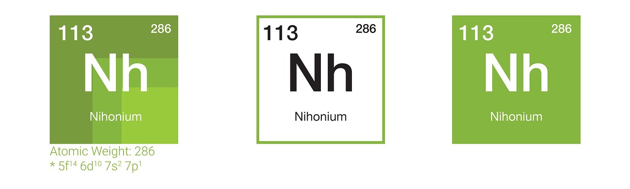 nihonium chemistry periodic table free photo